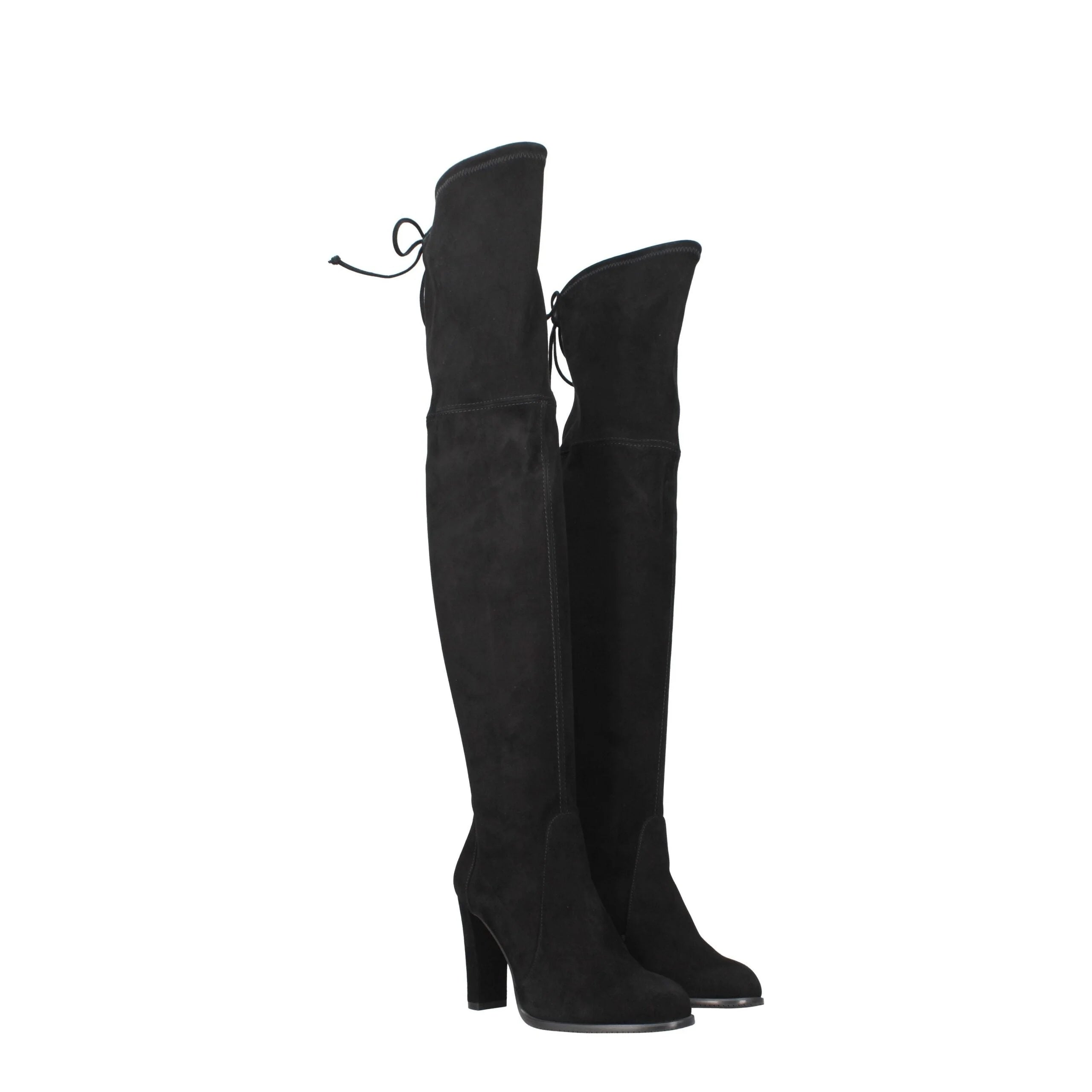 Stuart Weitzman Black Leather Over The Knee
