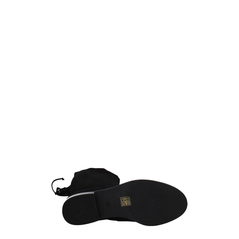 Stuart Weitzman Black Leather Over The Knee