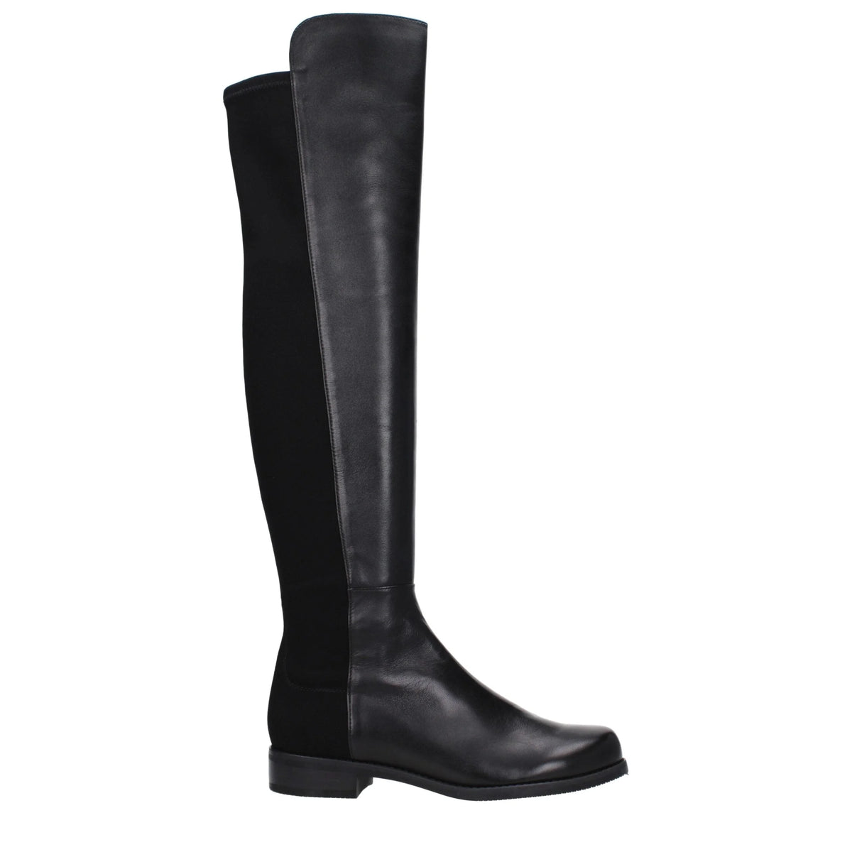 Stuart Weitzman Black Leather Over The Knee