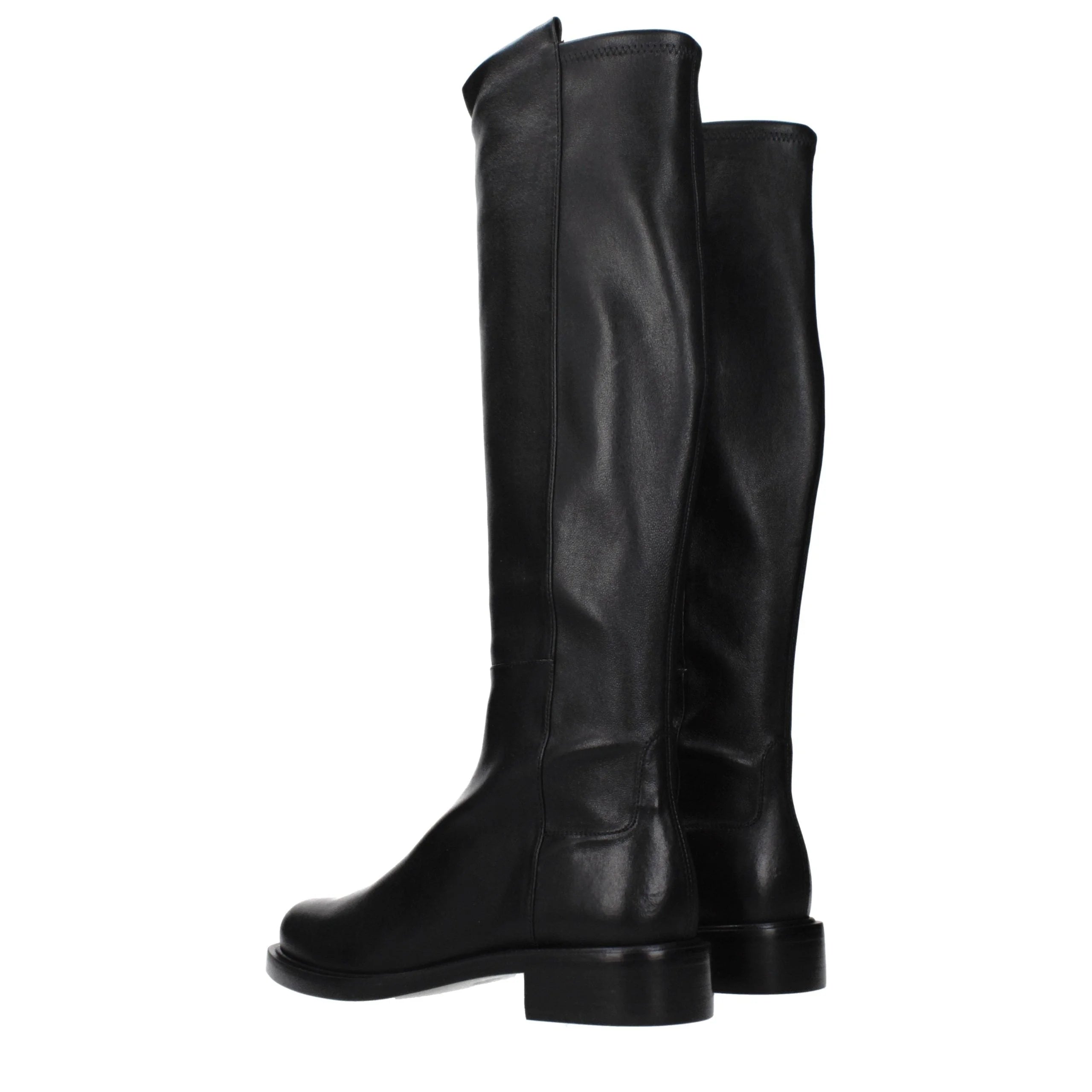 Stivali alti in pelle nera Stuart Weitzman - EU36/US6