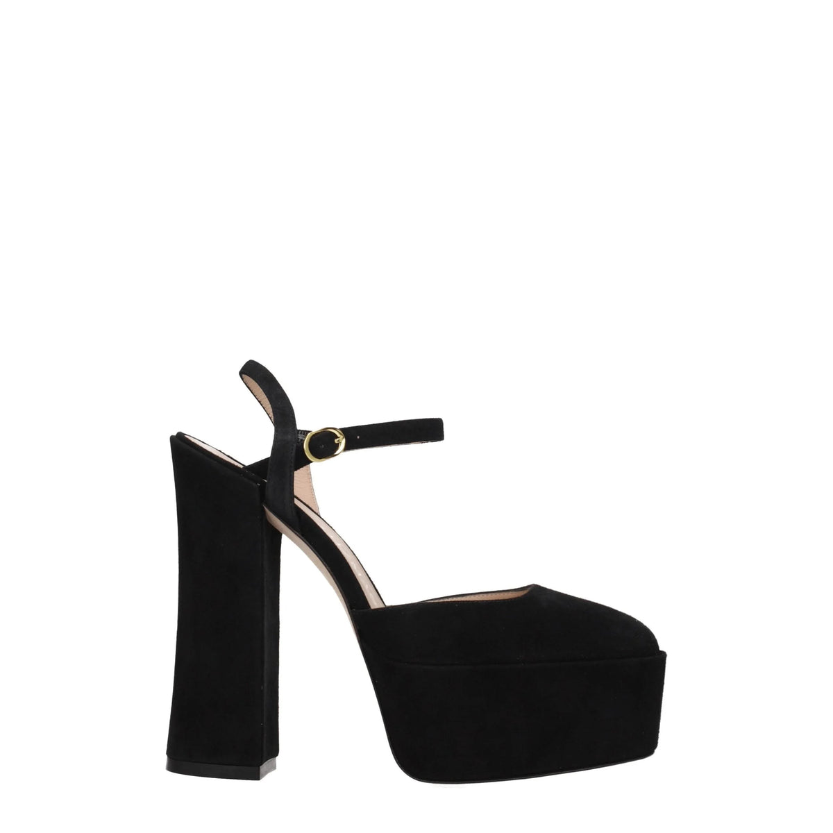 Stuart Weitzman Black Leather Platforms - EU39.5/US9.5