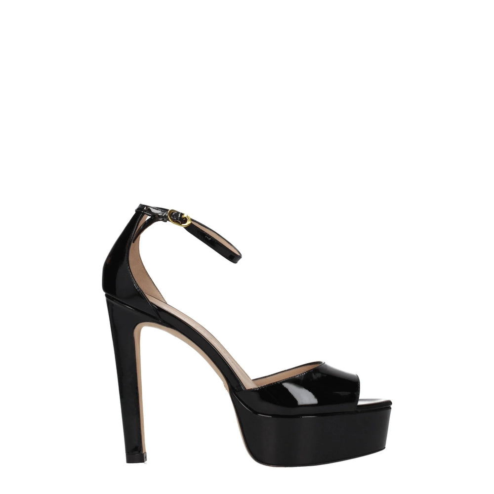 Stuart Weitzman Black Leather Platforms - EU40/US10