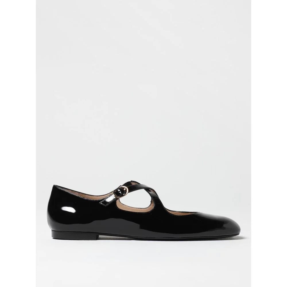 Stuart Weitzman Black Patent Leather Ballet Flats - EU39.5/US9.5