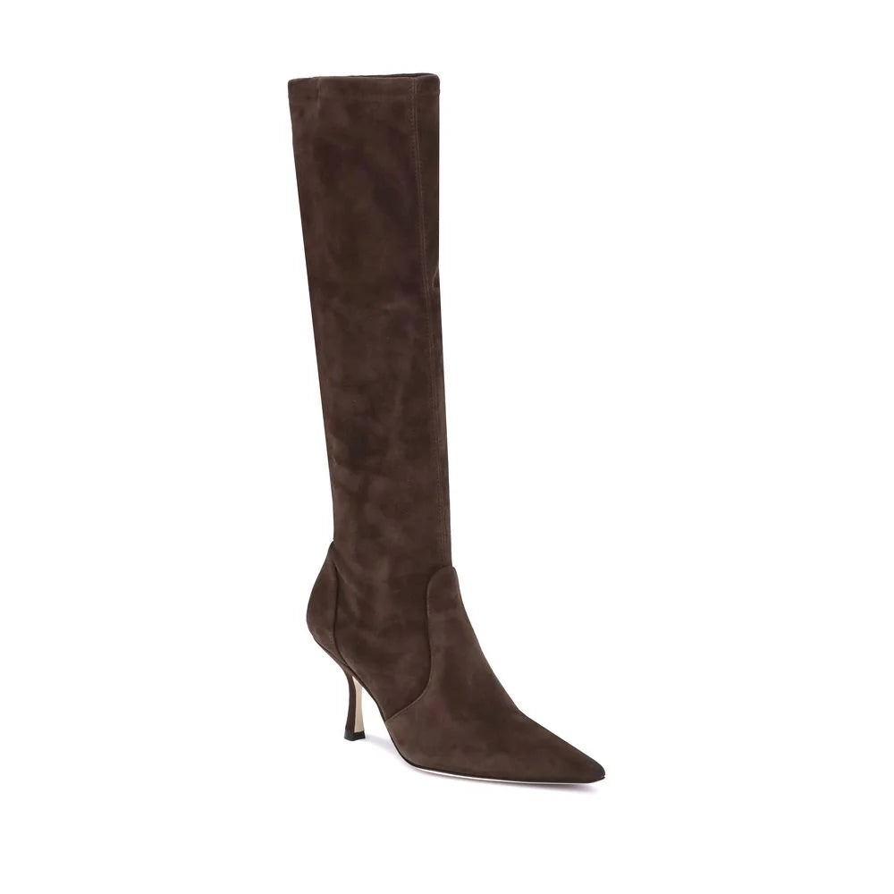 Stuart Weitzman Brown Calf Leather Bos Taurus High Heel Boots - EU36.5/US6.5