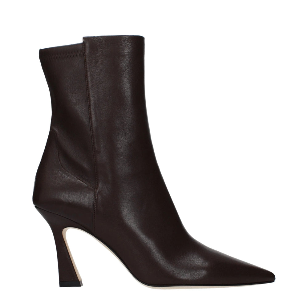 Stuart Weitzman Brown Leather Ankle Boots - EU40/US10