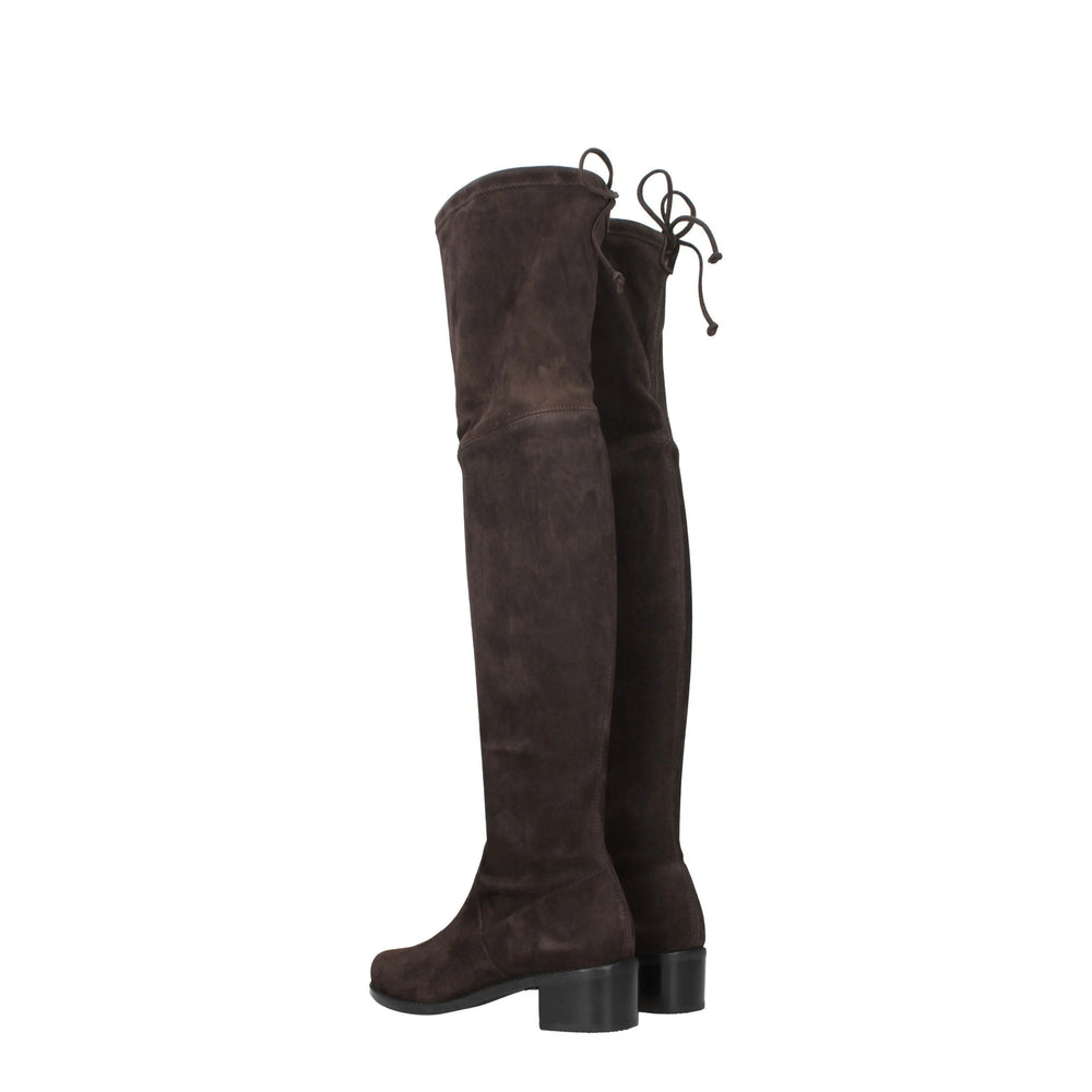 Stuart Weitzman Brown Leather Over The Knee