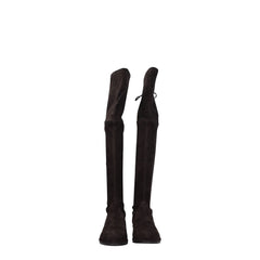 Stuart Weitzman Brown Leather Over The Knee - Boots