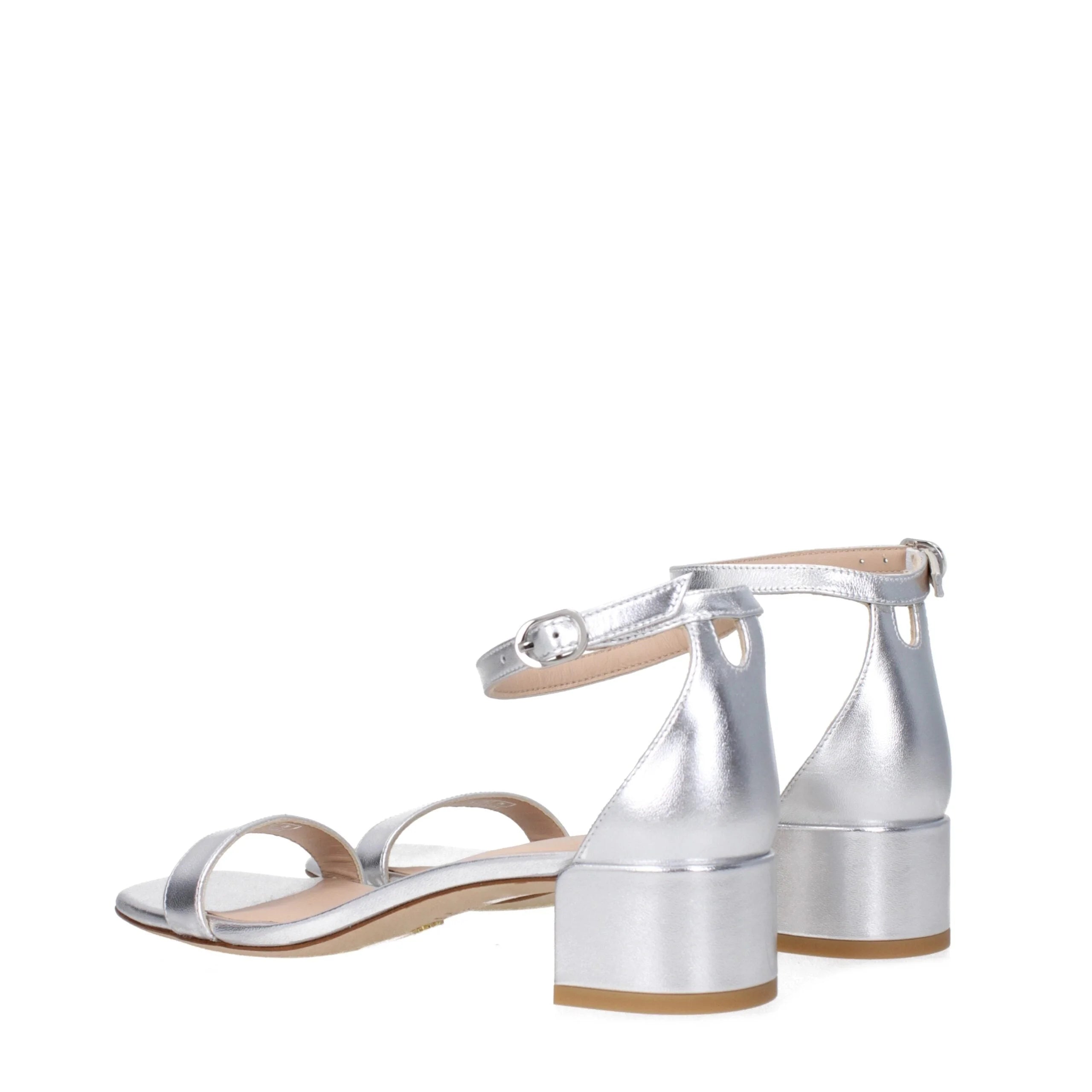 Stuart Weitzman Gray Leather Flat Sandals - Sandals