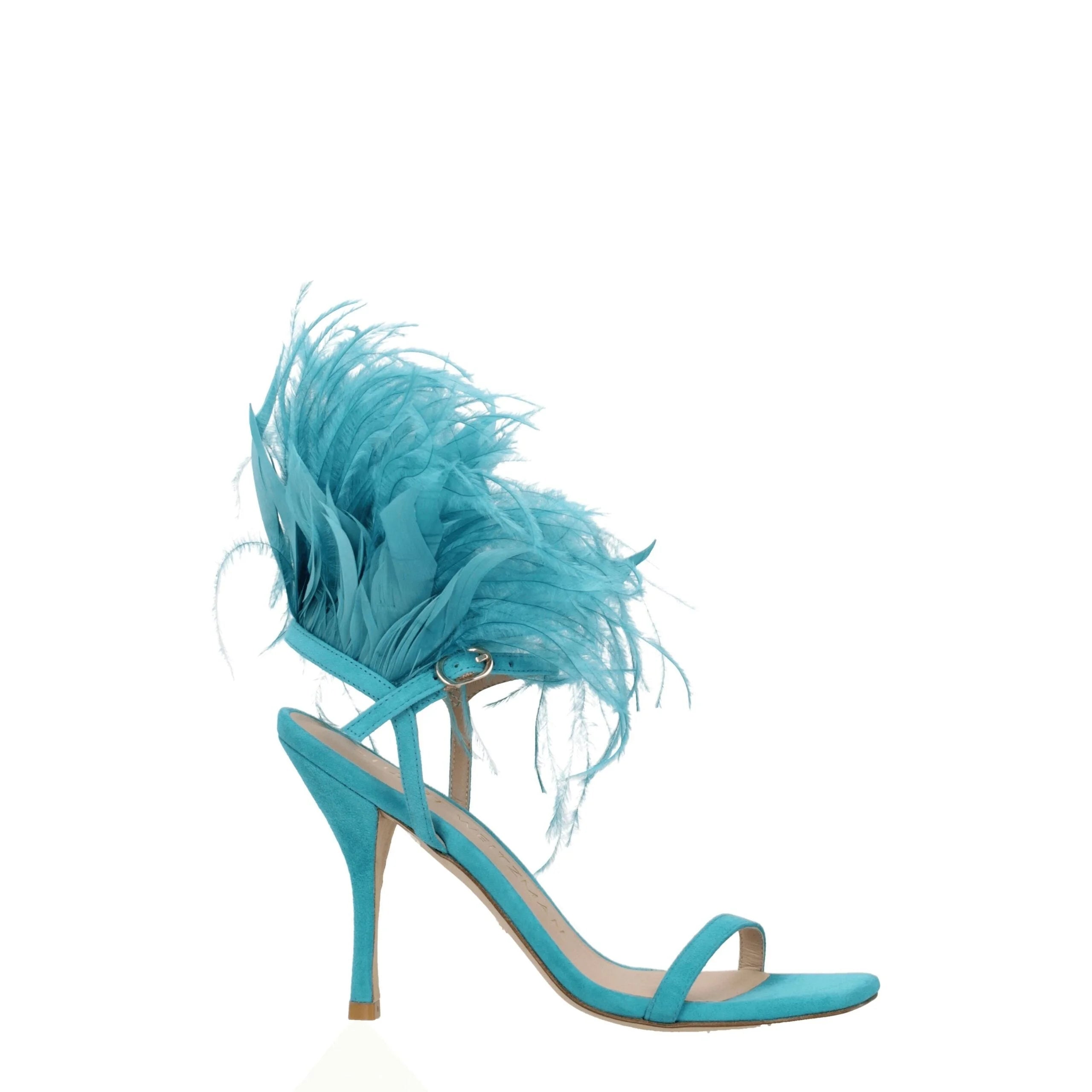 Stuart Weitzman Green Leather Stiletto Heels Sandals - EU39/US9