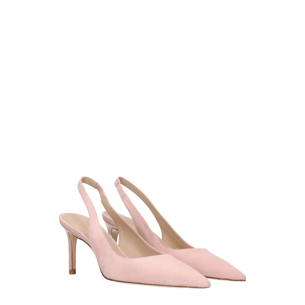 Stuart Weitzman Pink Leather Mid Heel Pumps - EU35.5/US5.5