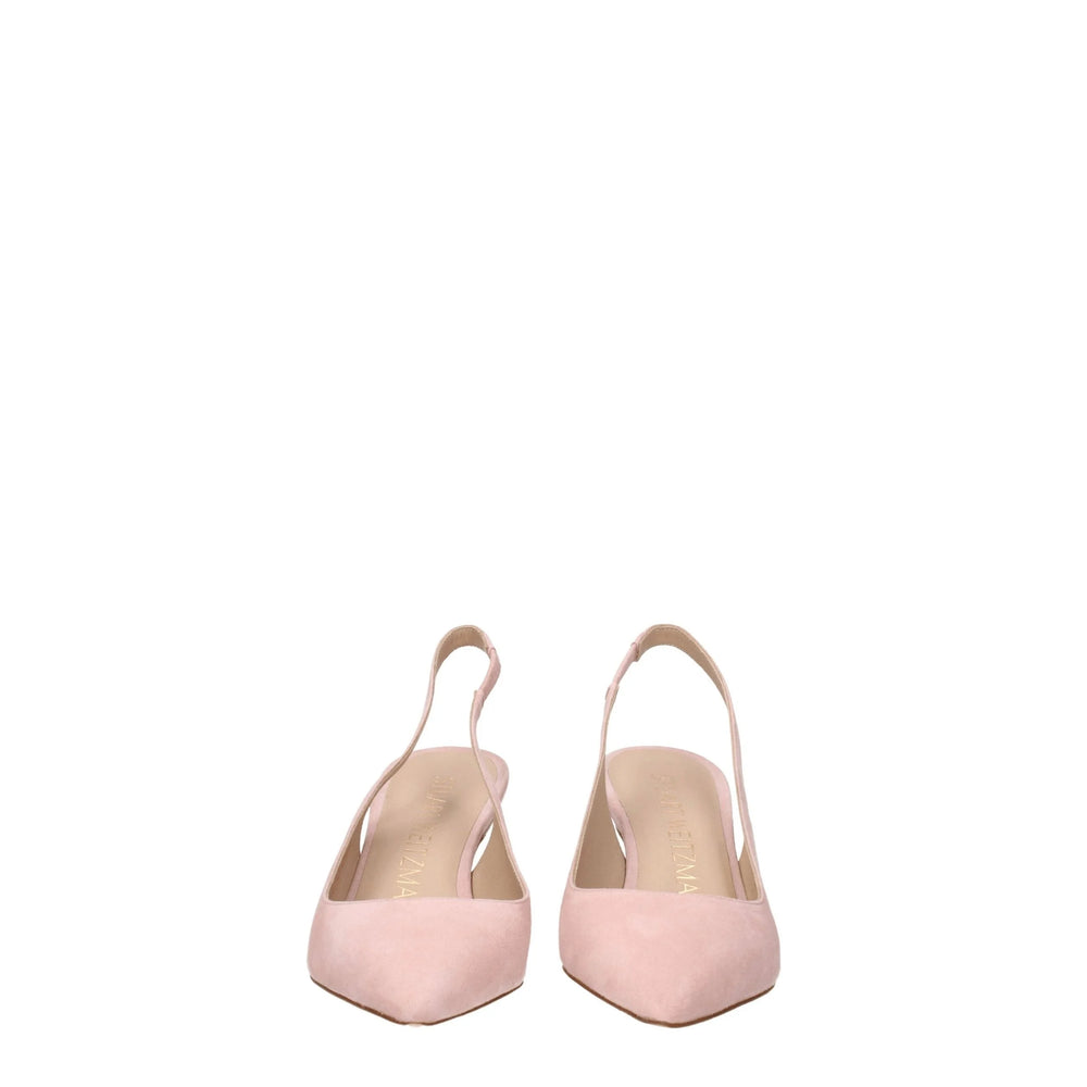 Stuart Weitzman Pink Leather Mid Heel Pumps - EU35.5/US5.5