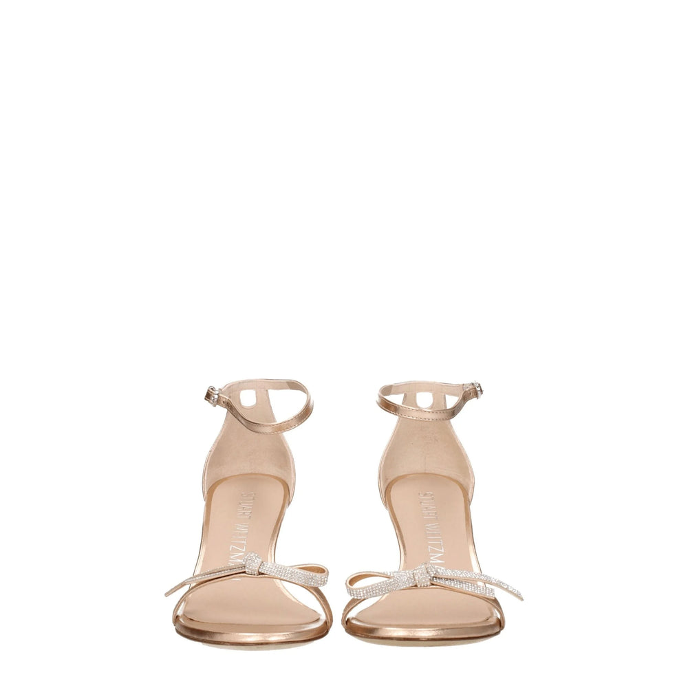 Stuart Weitzman Pink Leather Stiletto Heels Sandals - EU36.5/US6.5