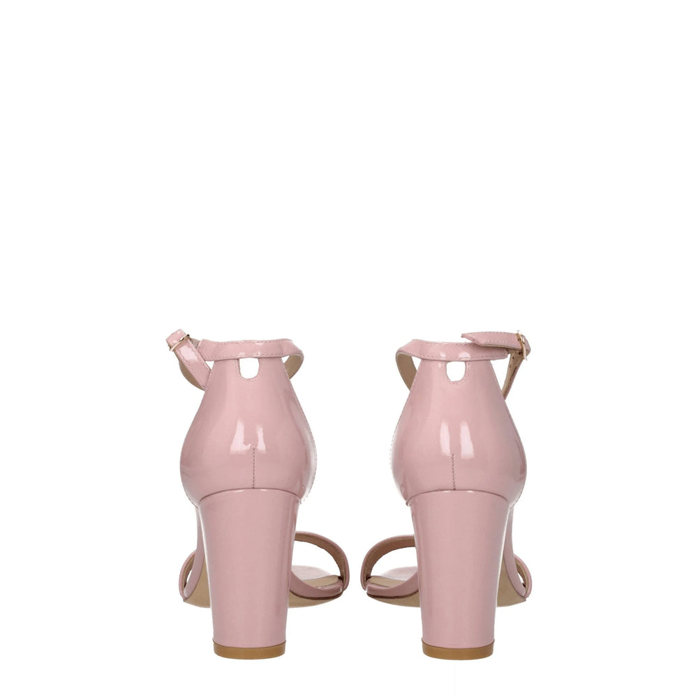 Stuart Weitzman Pink Leather Stiletto Heels Sandals - EU40/US10 - Sandals