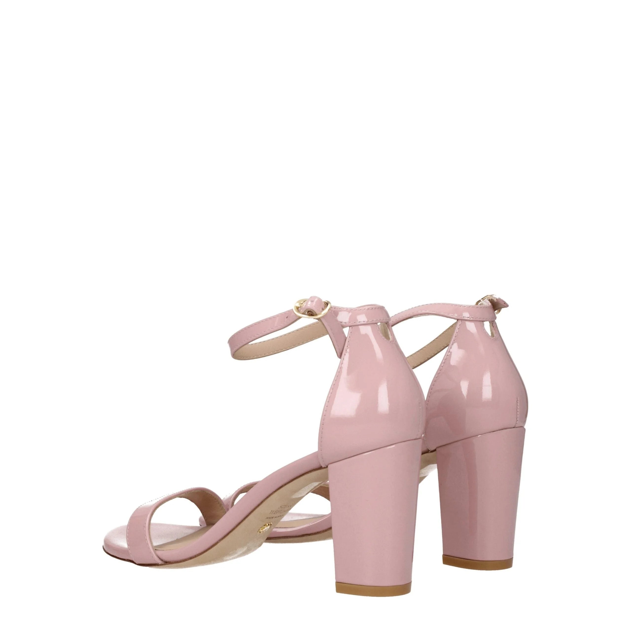 Stuart Weitzman Pink Leather Stiletto Heels Sandals - EU40/US10