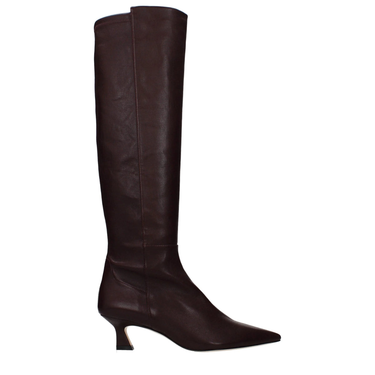 Stuart Weitzman Red Leather High Heel Boots - EU37/US7