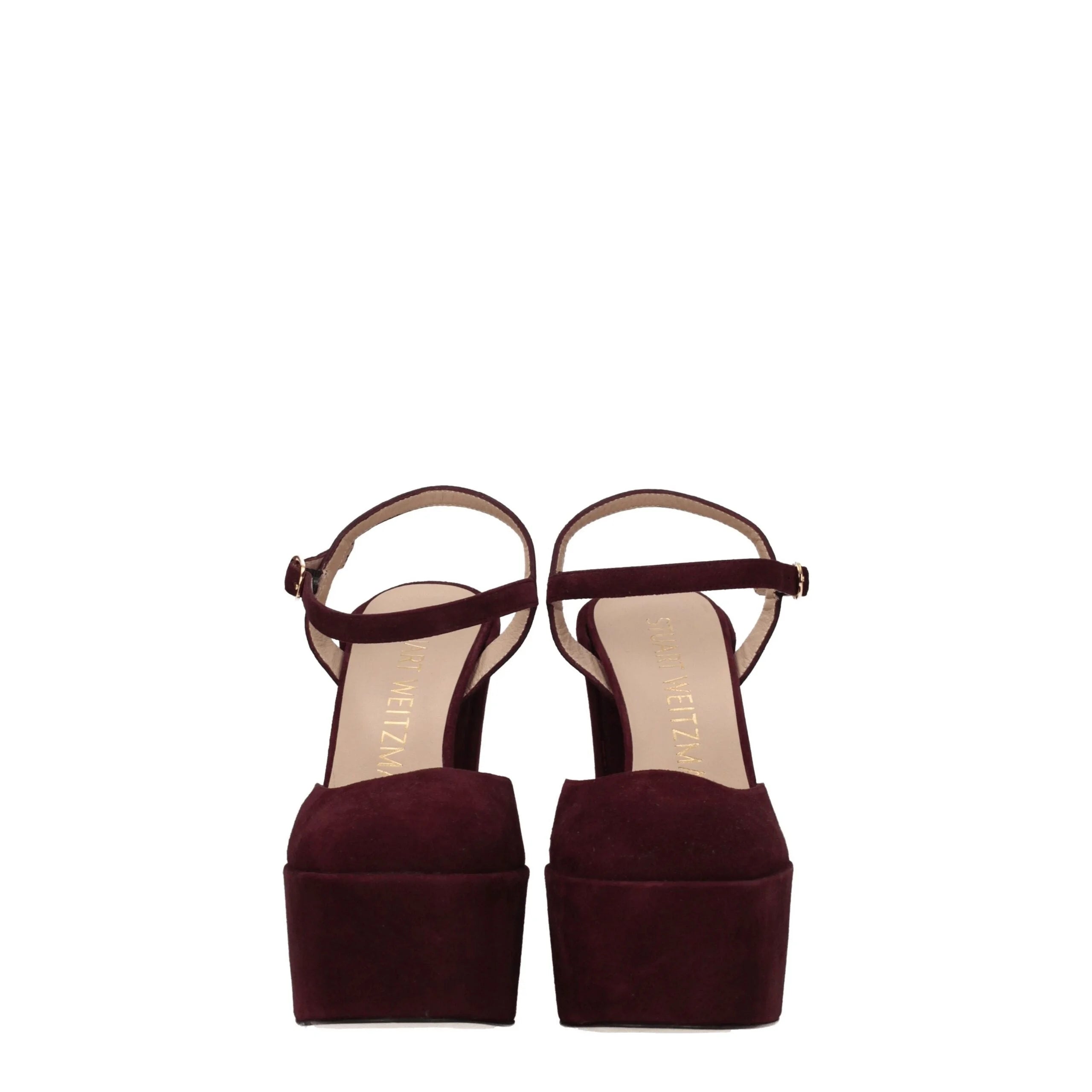 Stuart Weitzman Red Leather Platforms