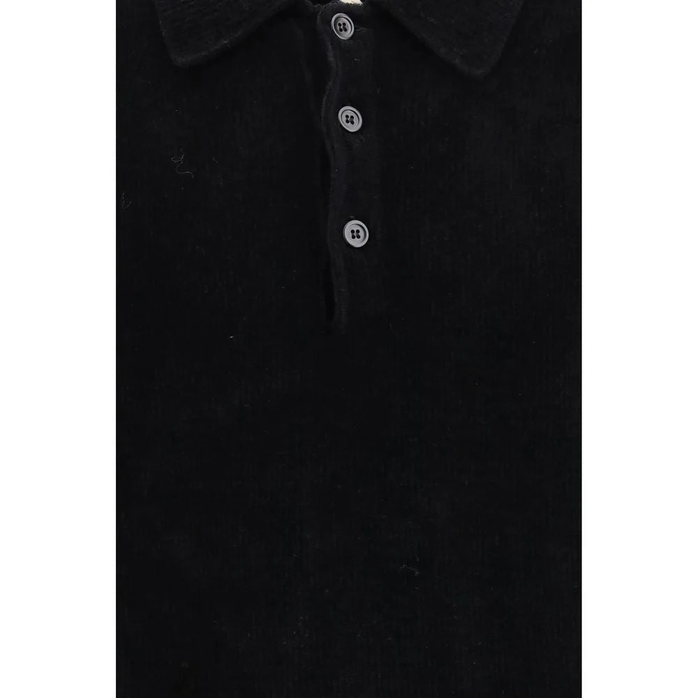 Sunflower Black Cotton Polo Shirt