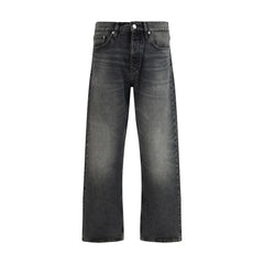 Sunflower Black Cotton Relaxed Fit Jeans