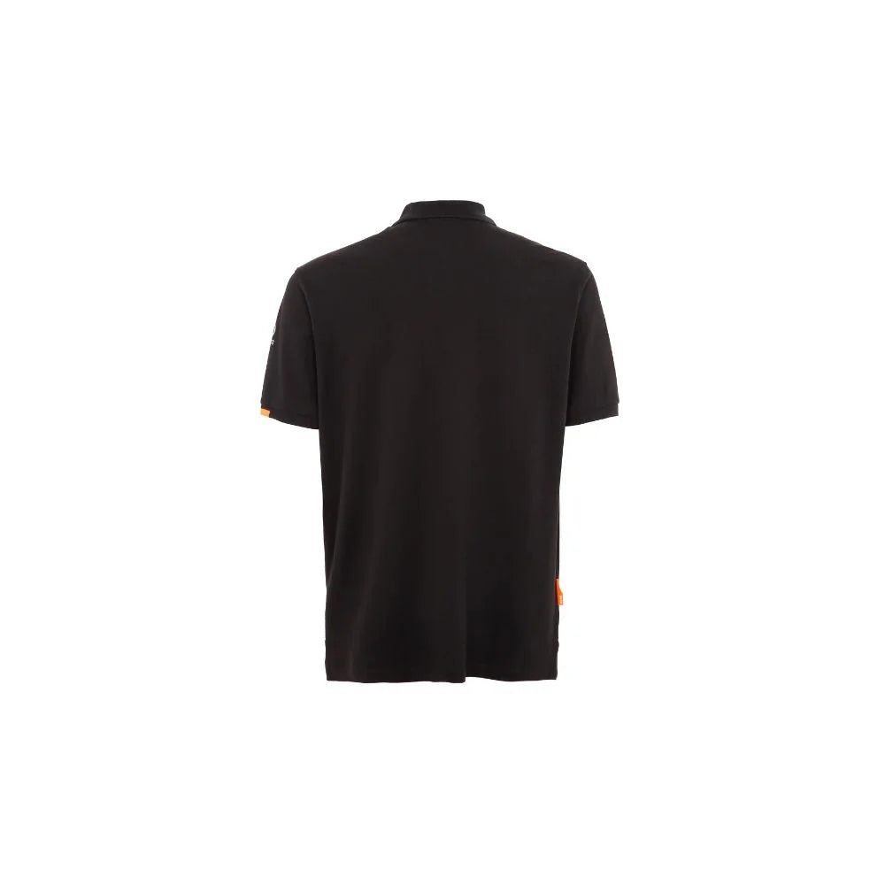 Suns Black Cotton Polo Shirt - Polos