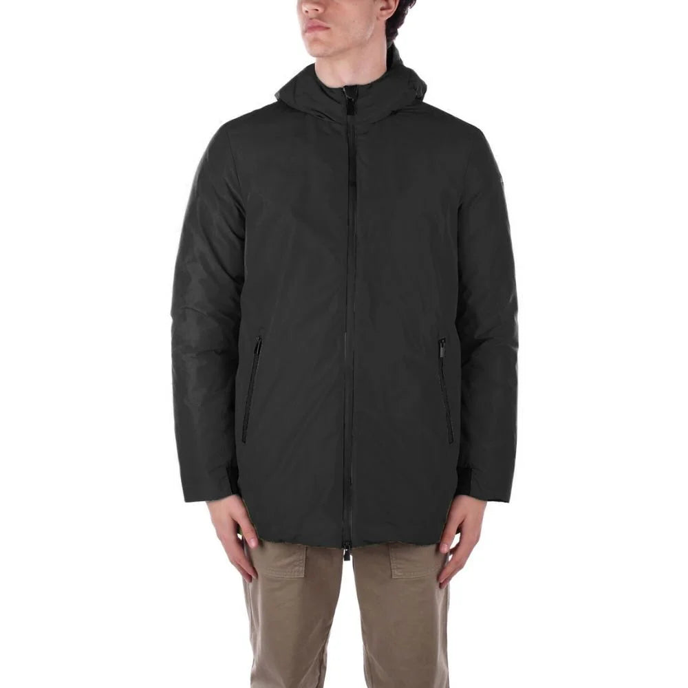 Suns Black Polyester Jackets & Coat - Rain Coats