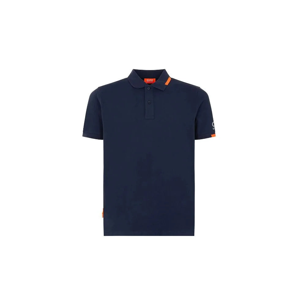 Suns Blue Cotton Polo Shirt - Polos
