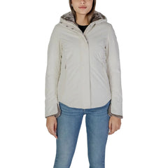 Suns Cream Polyester Jackets & Coat - XL
