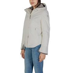 Suns Cream Polyester Jackets & Coat - XL