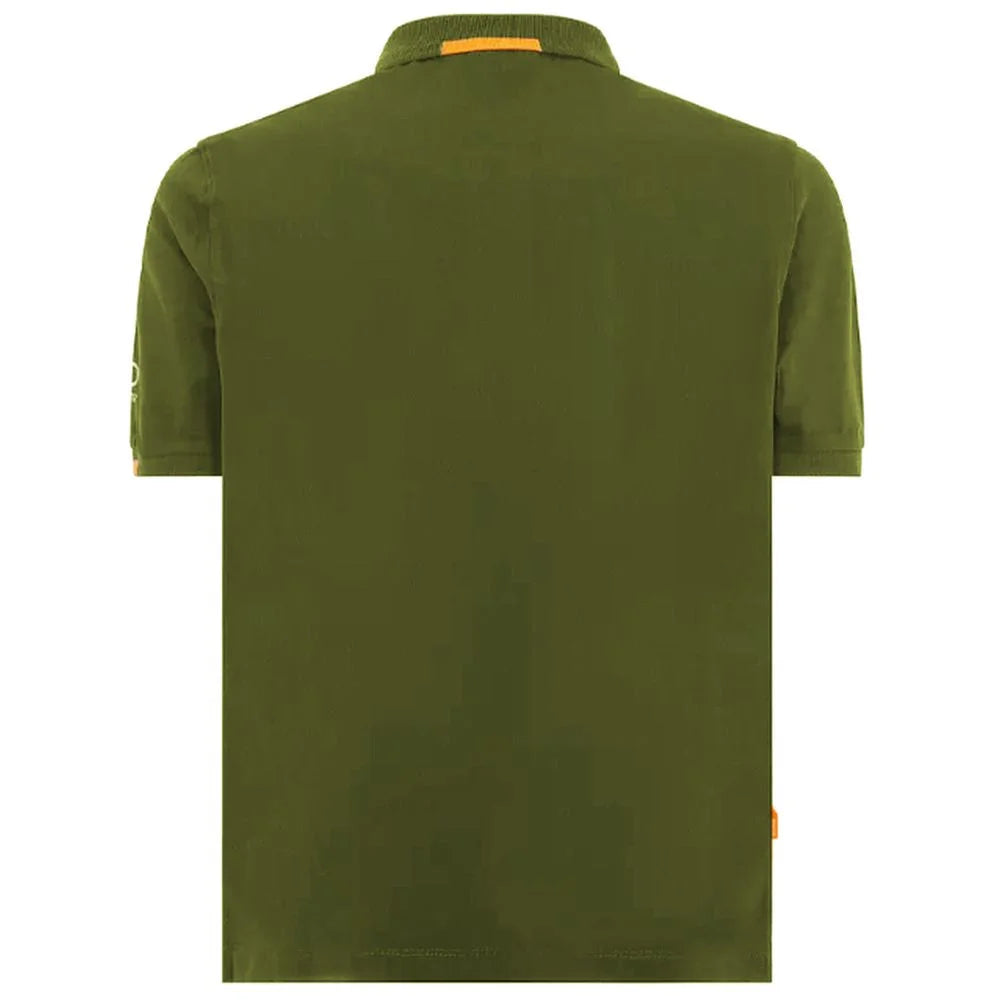 Suns Green Cotton Polo Shirt - Polos