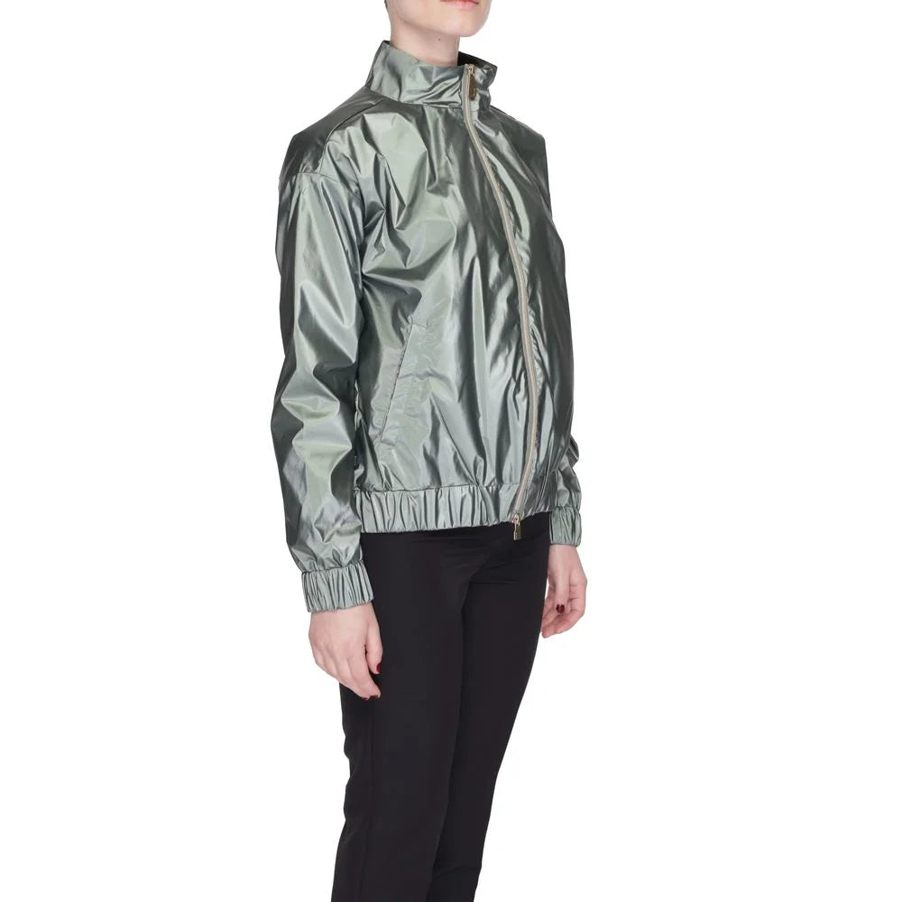 Suns Green Polyester Jackets & Coat - Windbreakers