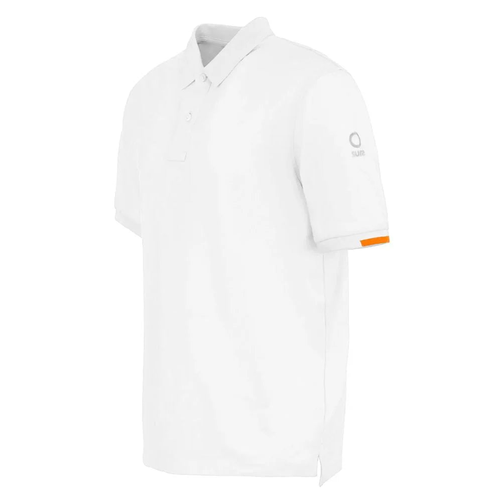 Suns White Cotton Polo Shirt - Polos