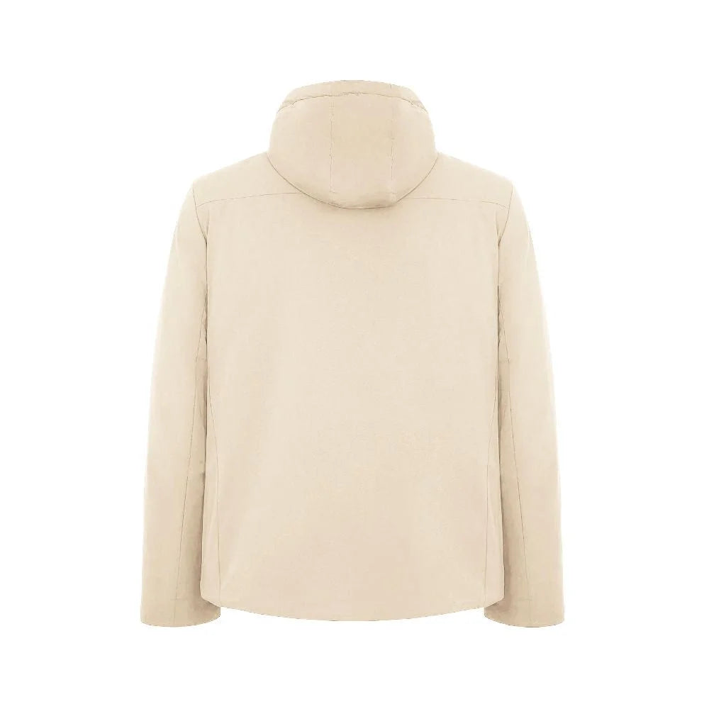 Suns White Polyester Jackets & Coat