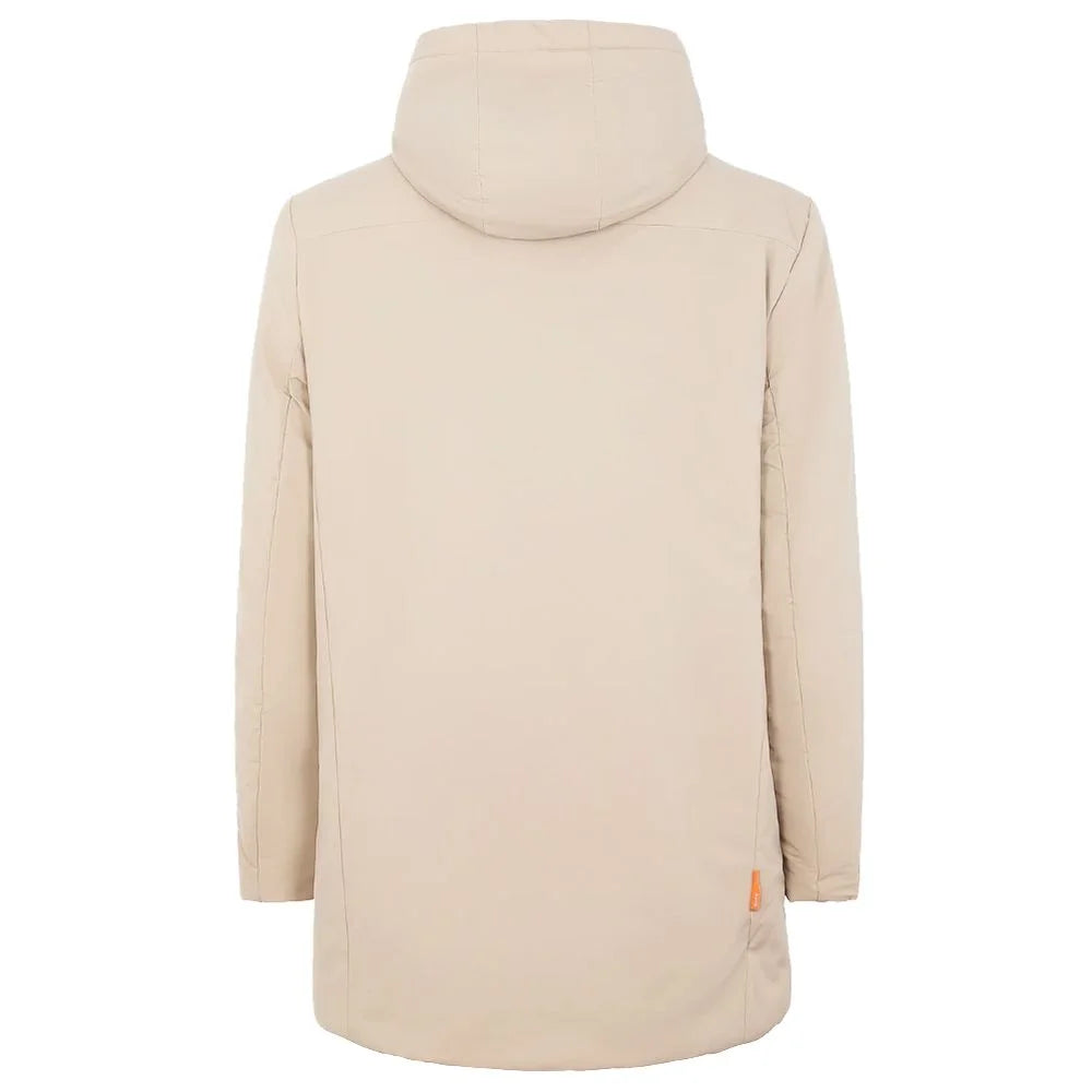 Suns White Polyester Jackets & Coat - Parkas