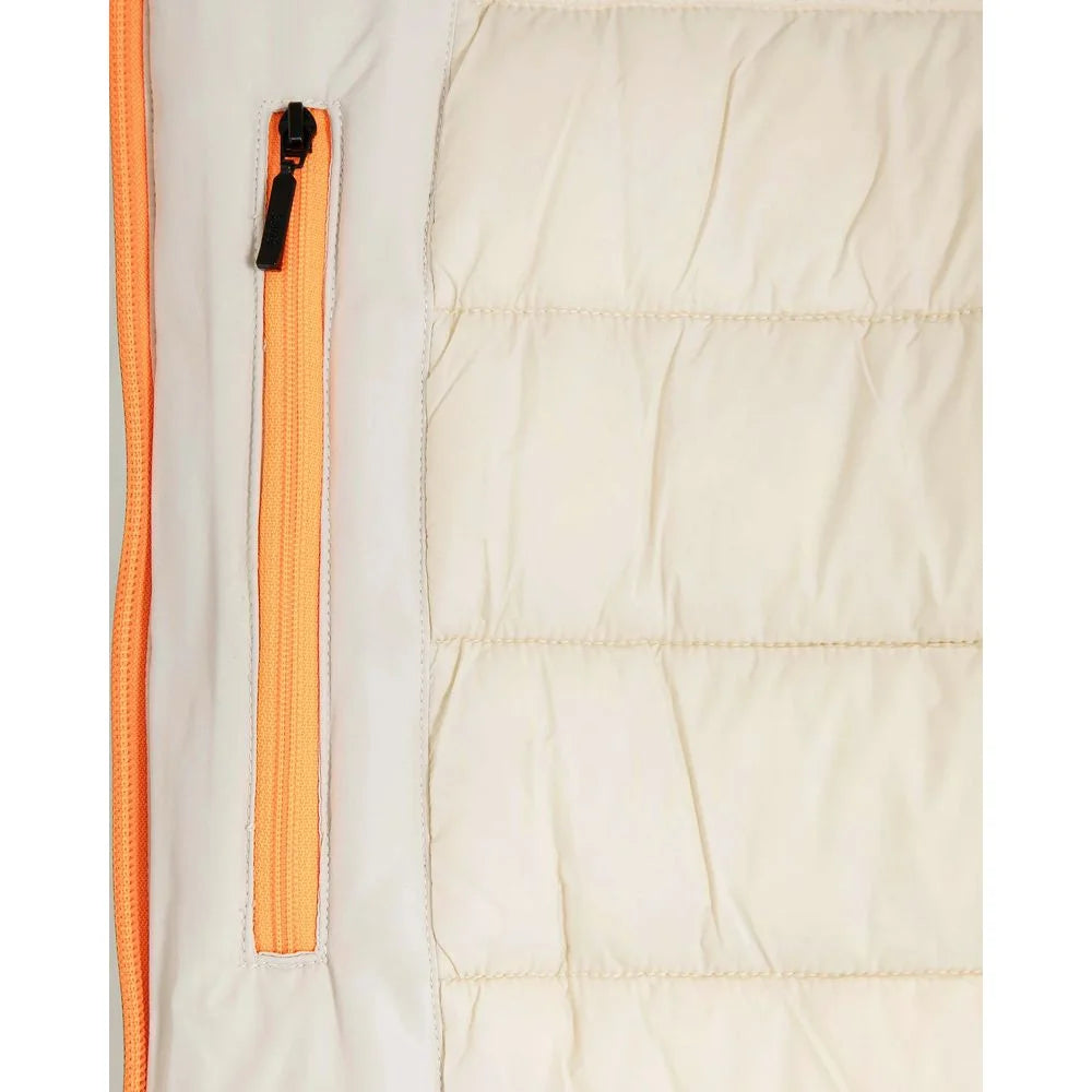 Suns White Polyester Jackets & Coat - Rain Coats