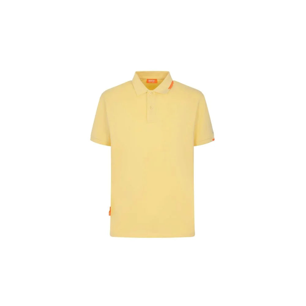 Suns Yellow Cotton Polo Shirt - Polos