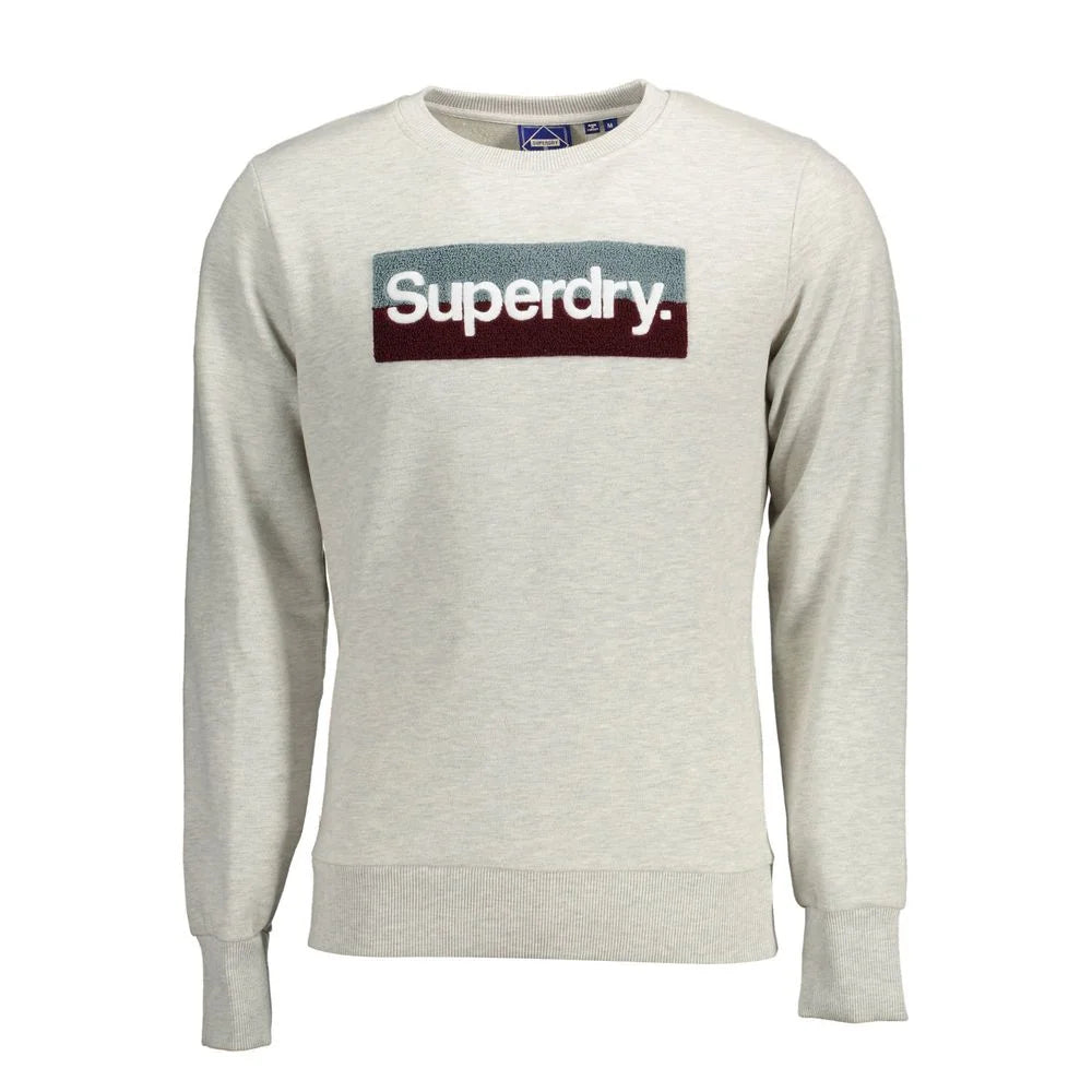 Superdry Gray Cotton Men Sweater - XXL - Sweatshirts