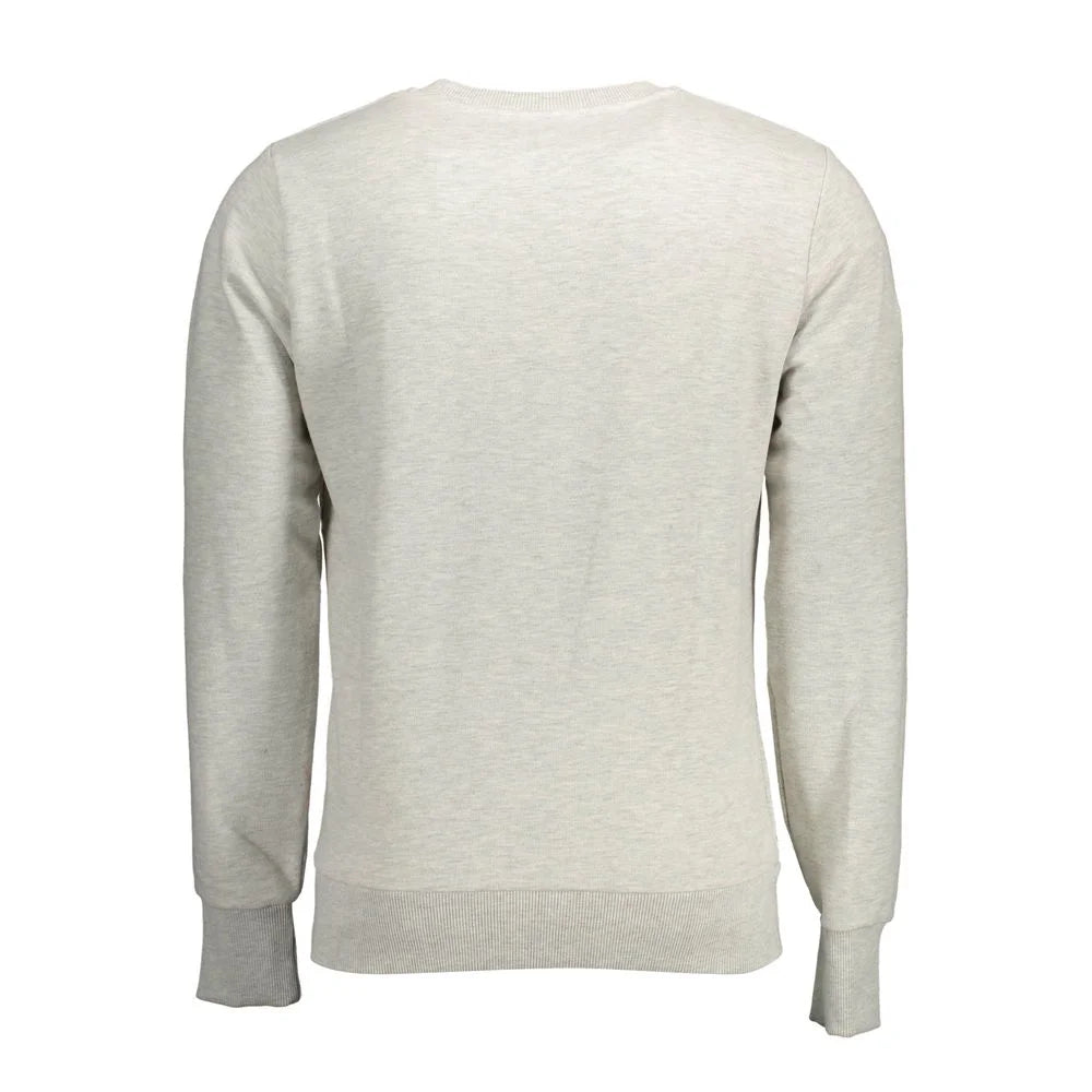 Superdry Gray Cotton Men Sweater - XXL - Sweatshirts
