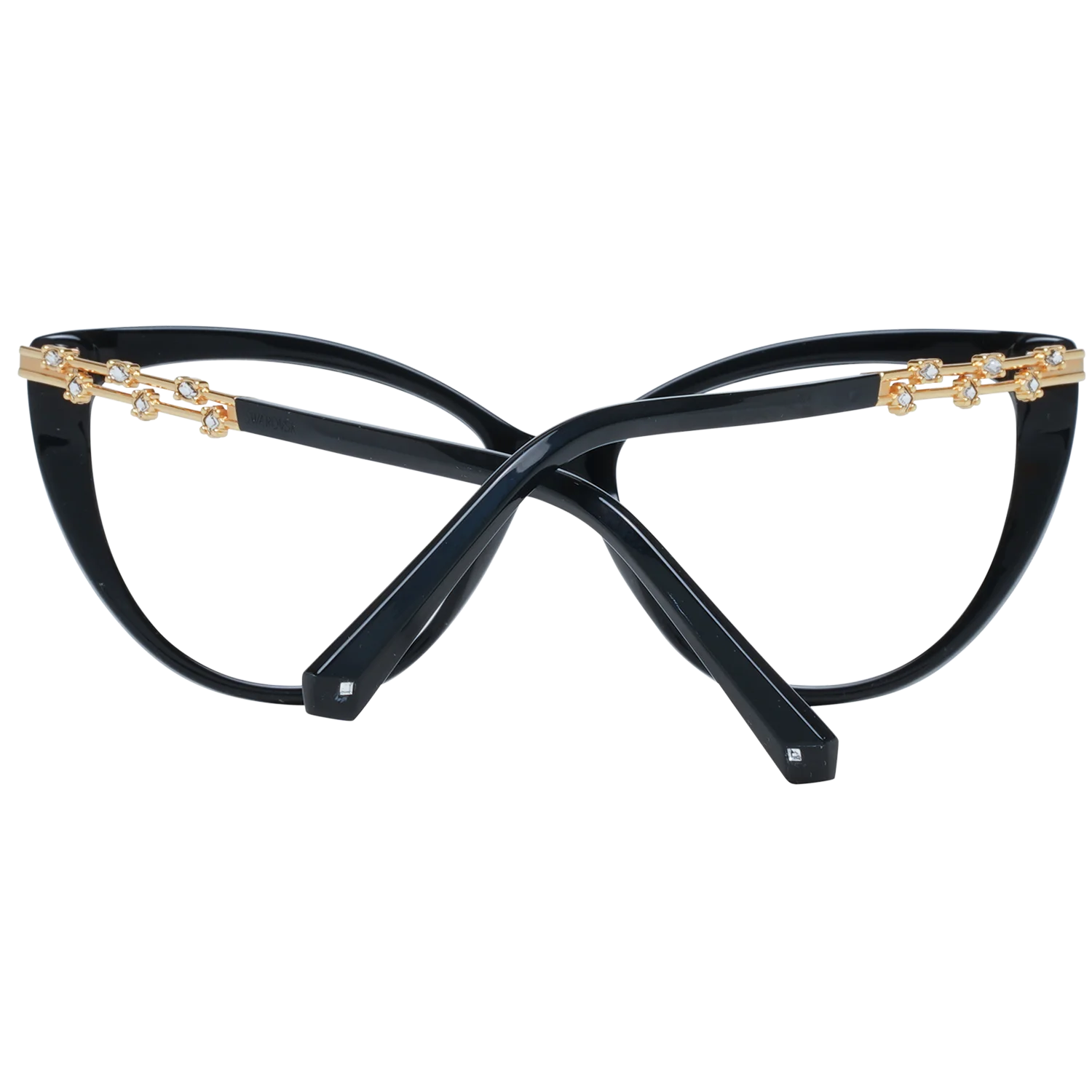 Swarovski Elegant Black Cat Eye Designer Eyeglasses - Eyeglasses