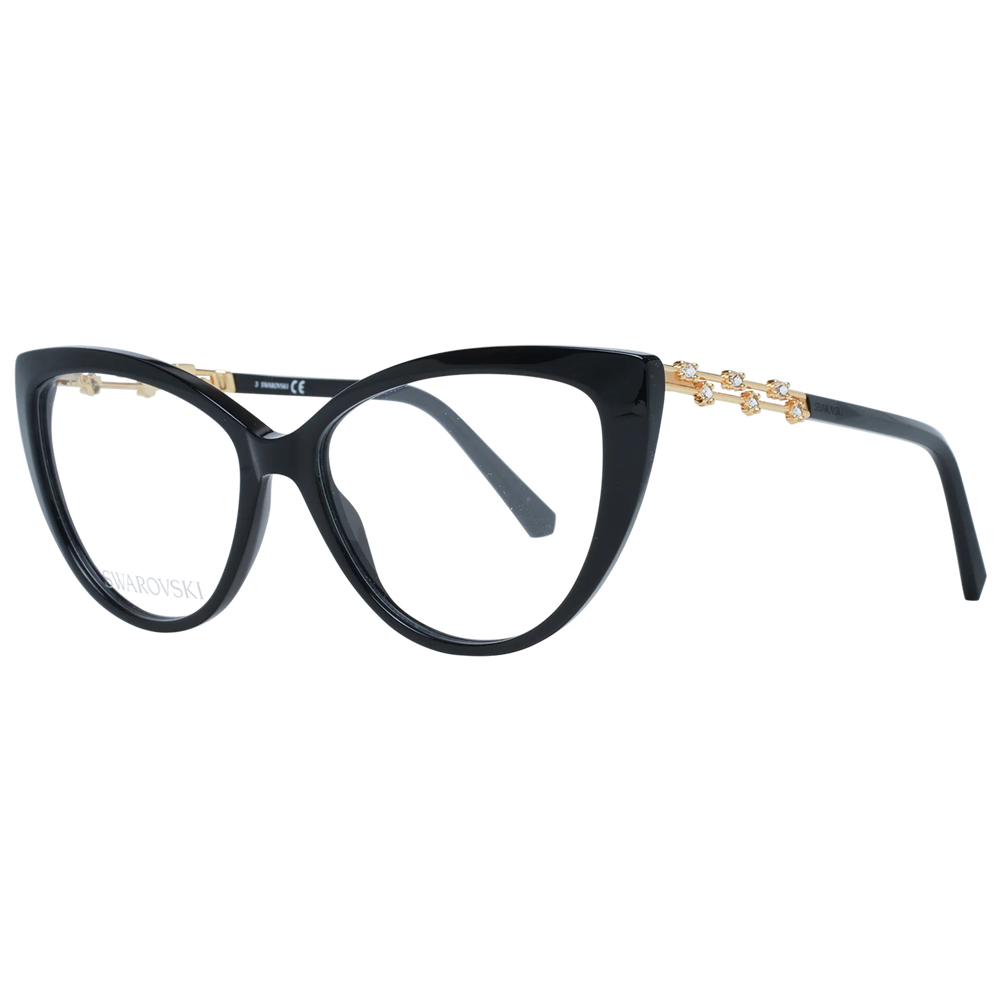 Swarovski Elegant Black Cat Eye Designer Eyeglasses - Eyeglasses