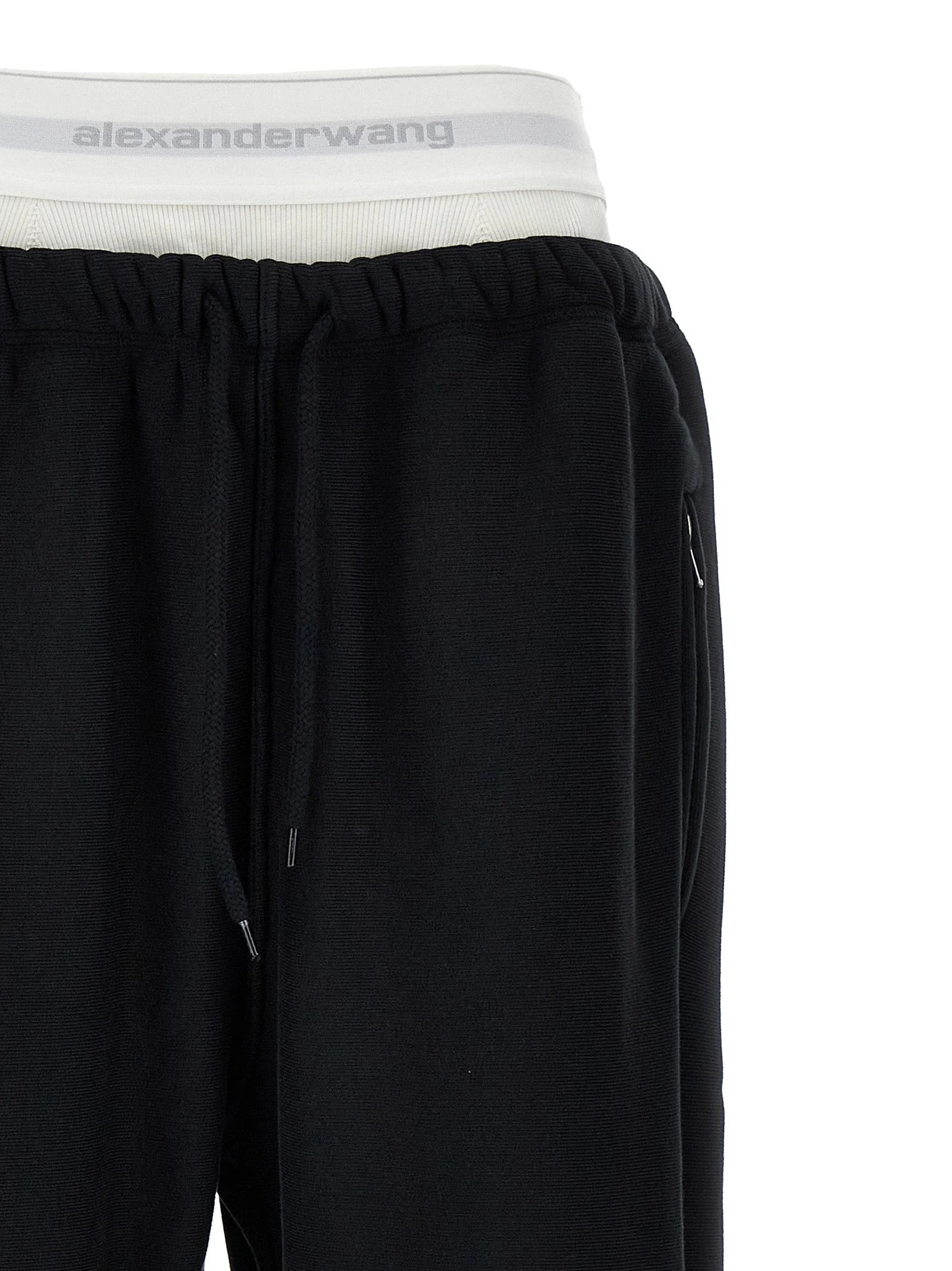 T BY ALEXANDER WANG Black Cotton Joggers (Workout Pants) - M