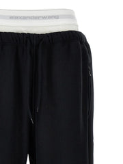 T BY ALEXANDER WANG Black Cotton Joggers (Workout Pants) - M
