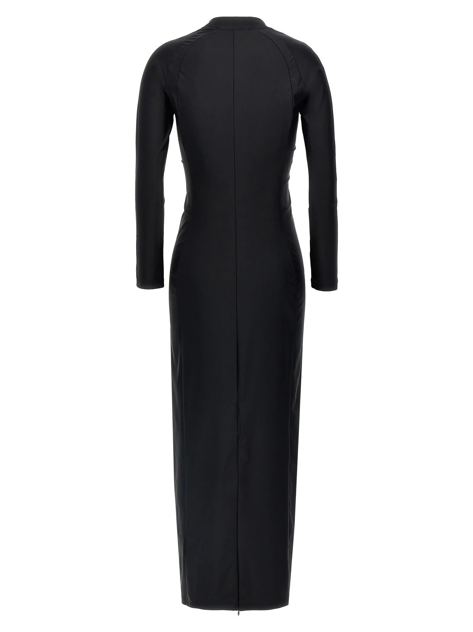 T BY ALEXANDER WANG Black Nylon Midi Dress
