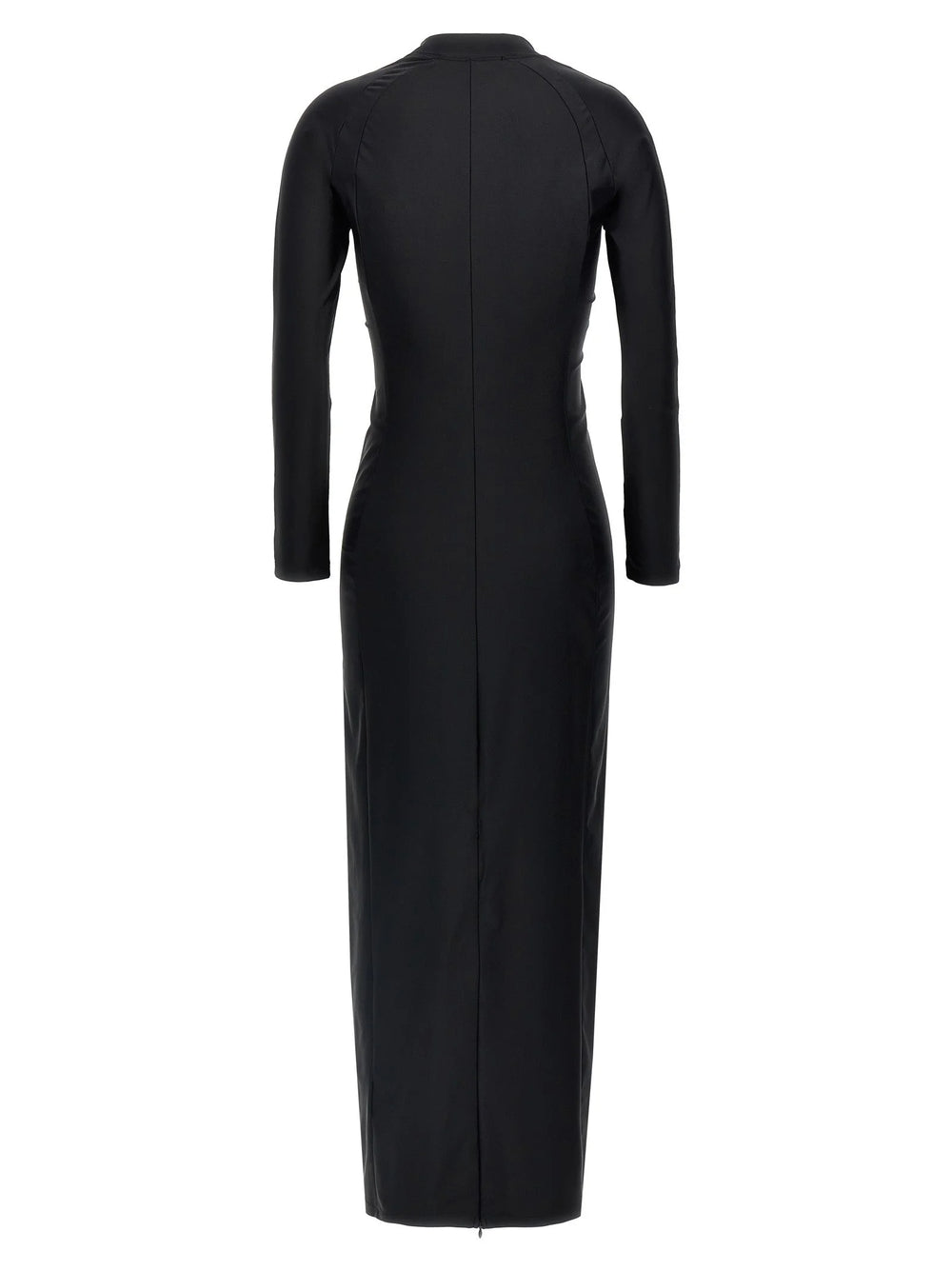 T BY ALEXANDER WANG Black Nylon Midi Dress