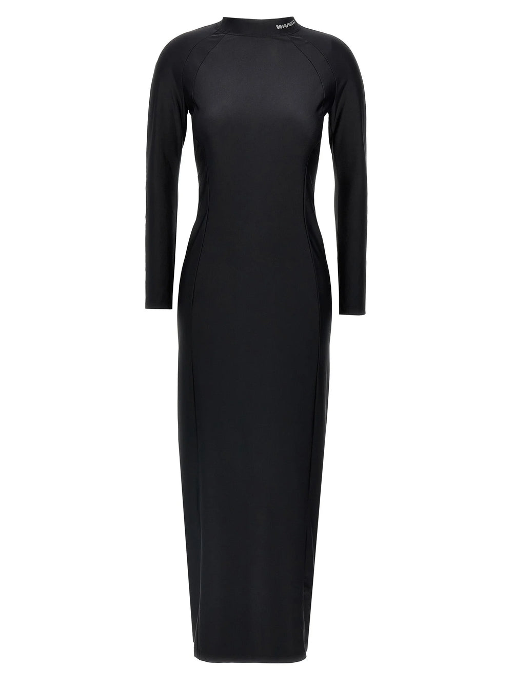 T BY ALEXANDER WANG Black Nylon Midi Dress