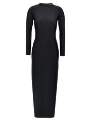 T BY ALEXANDER WANG Black Nylon Midi Dress