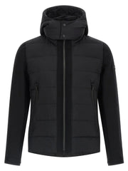 Tatras Black Nylon Full-Length Jacket