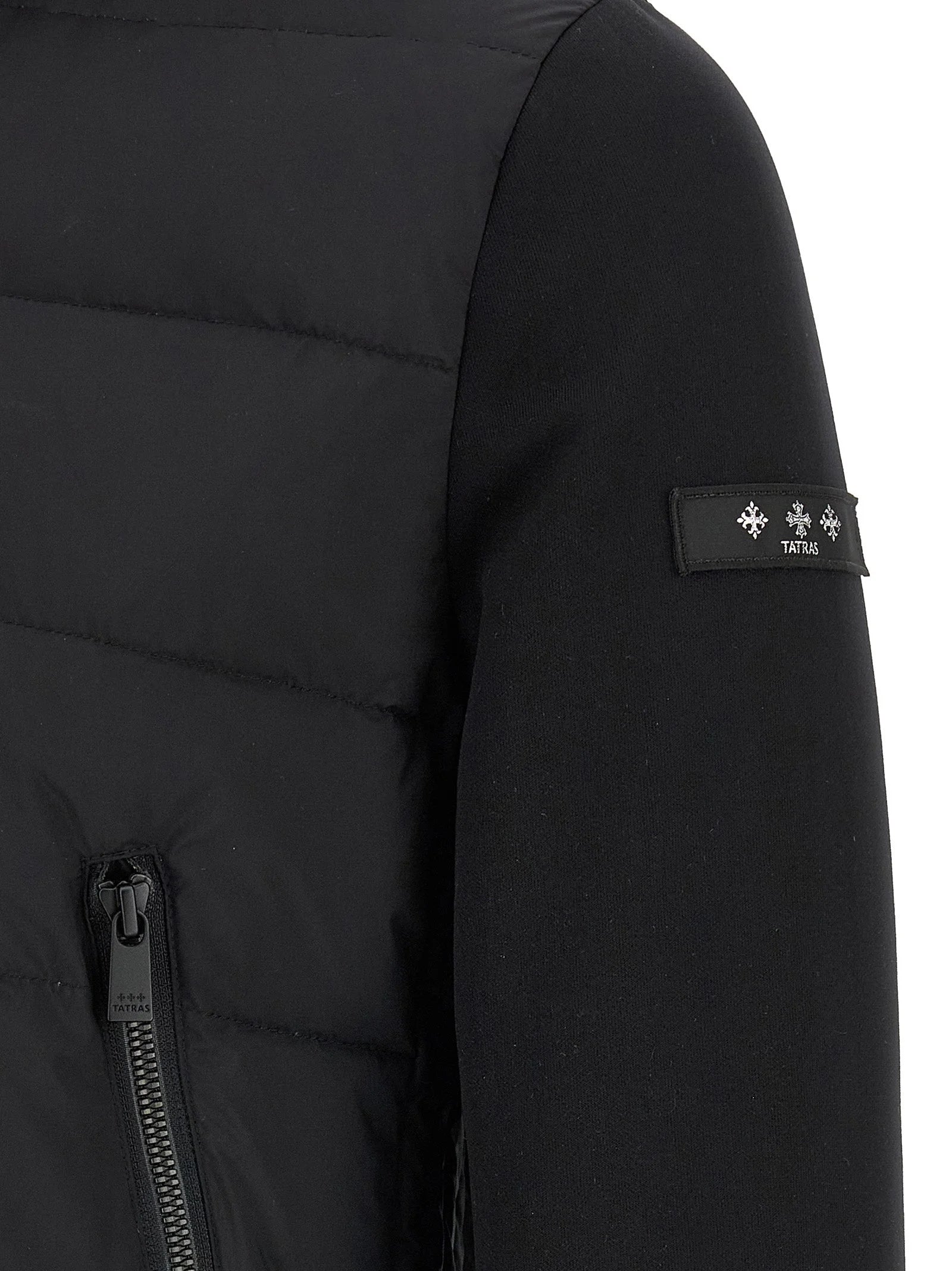 Tatras Black Nylon Full-Length Jacket