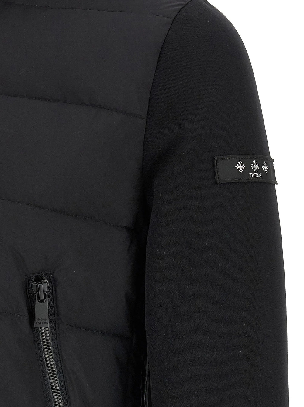 Tatras Black Nylon Full-Length Jacket