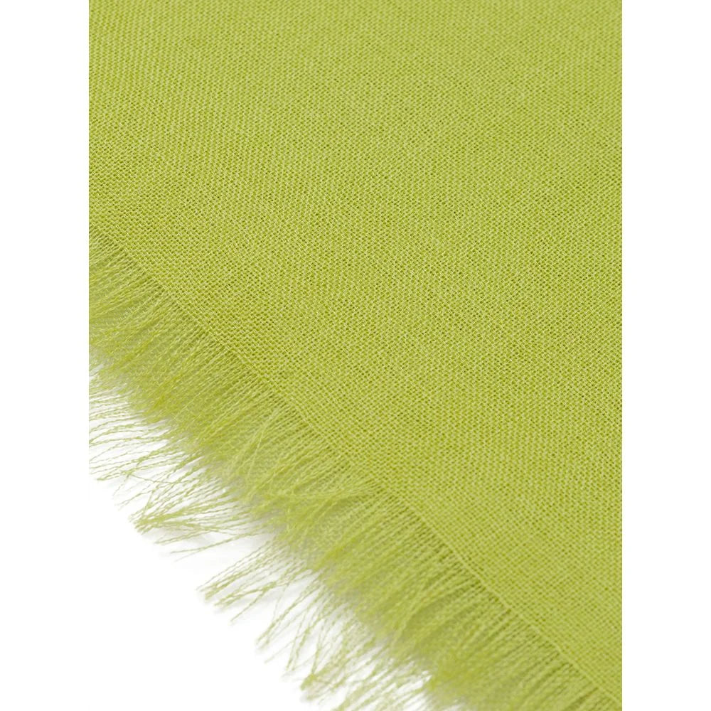 Tessitura di Novara Green Cashmere Scarf - Scarves & Shawls