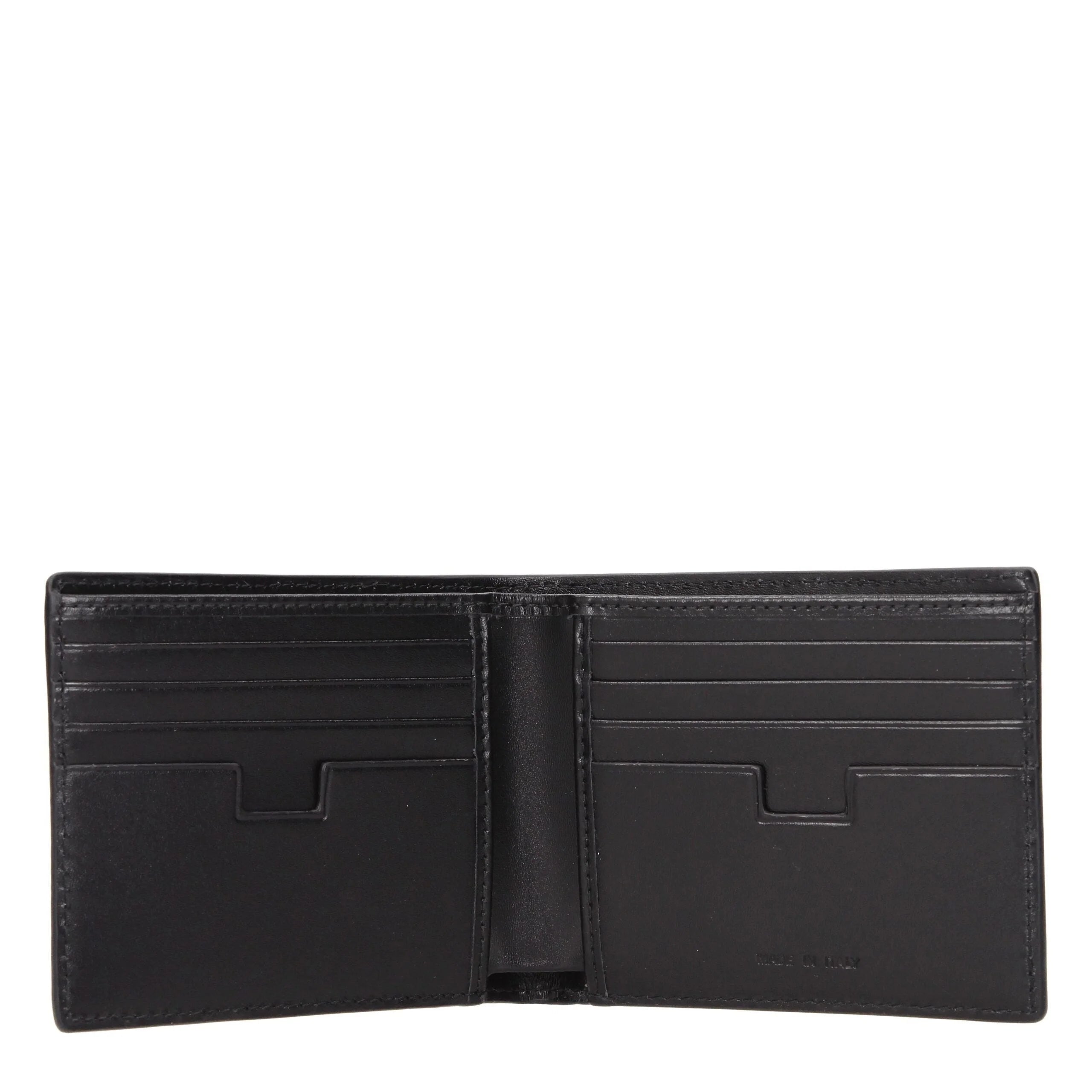 Testoni Black Leather Wallets