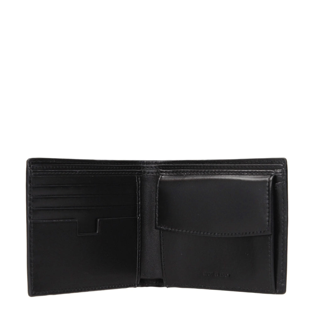 Testoni Black Leather Wallets - Wallets